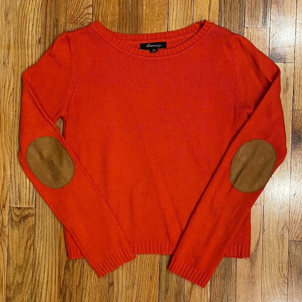 Forever 21 Women's Long Sleeve Sweater Orange Red Size Small